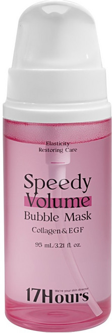 17아워즈 콜라겐 스피디 볼륨 버블 마스크, 1개, 95ml