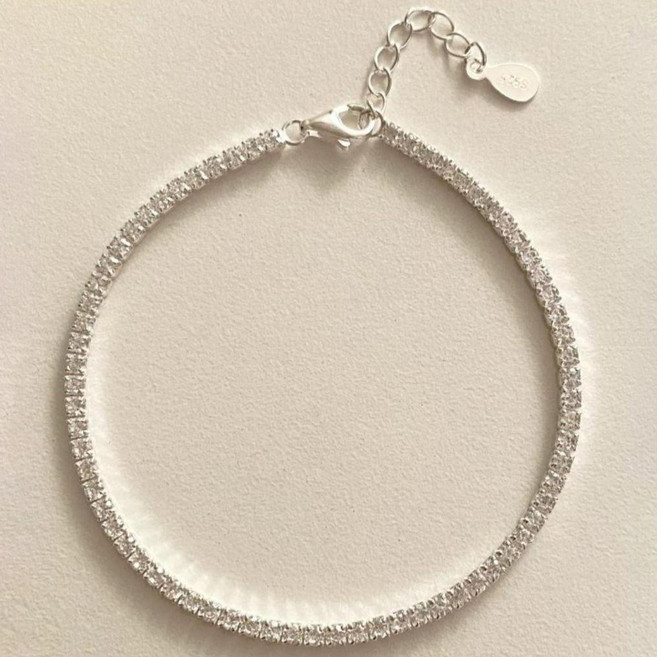 디아더컬러 여성용 레이어드 스퀘어 큐빅 팔찌 M sd_0062