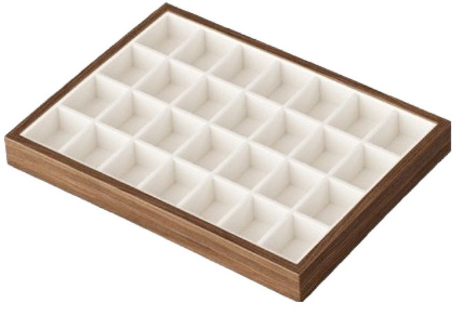 마켓피오 홈 고급 호두나무 모던 보석 진열 트레이 타입3, 1개