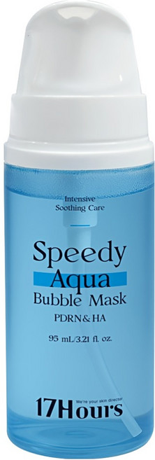17아워즈 PDRN 스피디 아쿠아 버블 마스크, 1개, 95ml