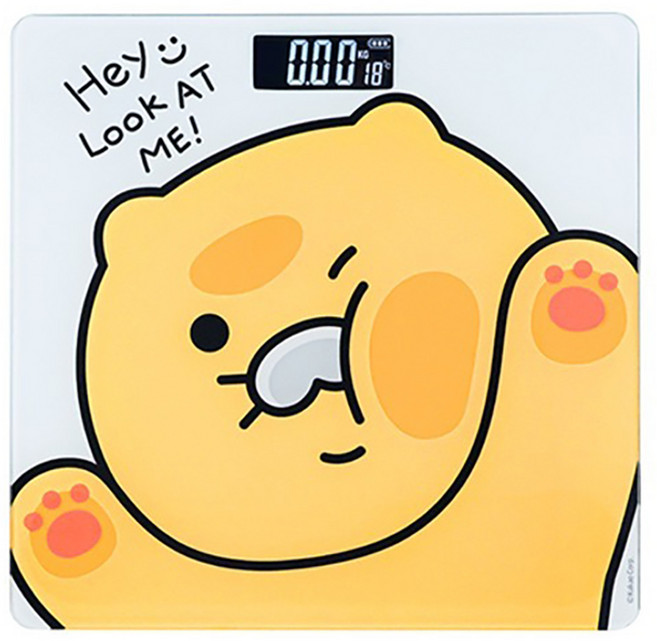 카카오프렌즈 KF 사각 체중계, 춘식이, 1개