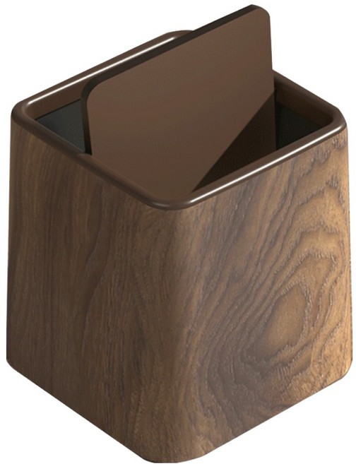 코다치프 미니 쓰레기통 뚜껑있음, 나무