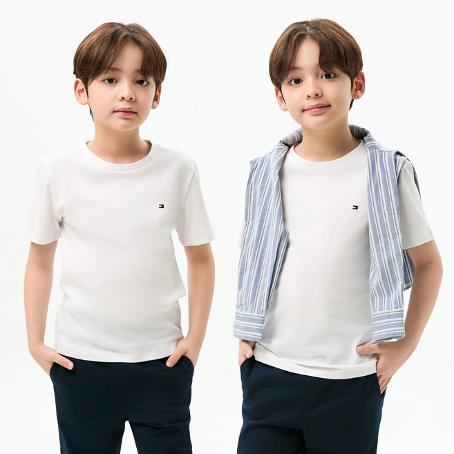 Tommy Hilfiger 兒童基本款棉質T恤2件組