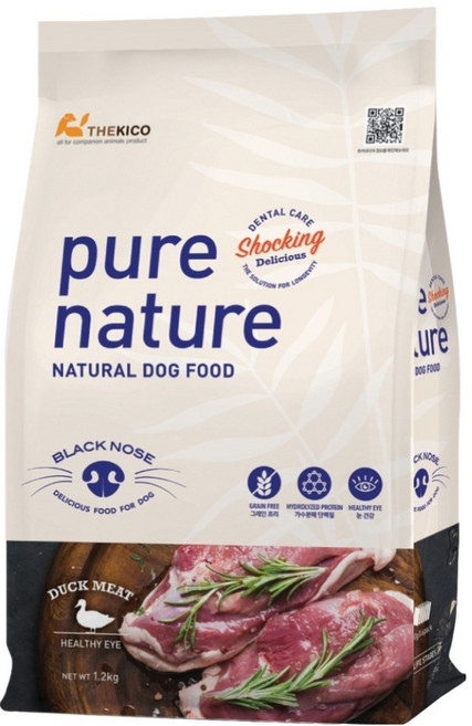 퓨어네이쳐 그레인프리 사료, 오리, 1.2kg, 1개