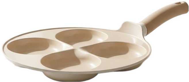 트루쿡 인덕션 세라믹 4구 에그팬, 27cm, 1개