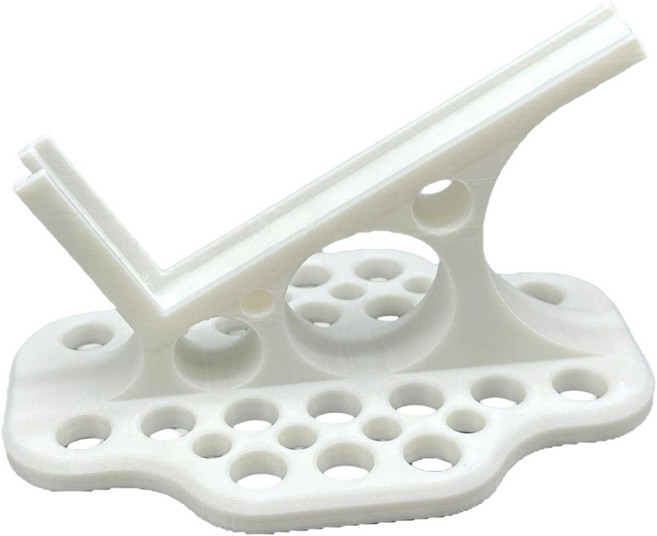 아리나라 옆으로 누워 쓰는 3D 휴대폰 거치대, 화이트, 1개, AR-HPC-BK01