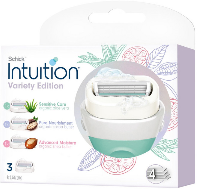 쉬크 인튜이션 제모날 혼합팩 3종 세트, 3개입, 1세트