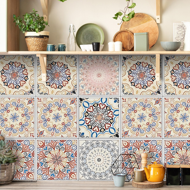 서앤유 유럽 엔티크 타일 스타일 스티커 12p, 타입9