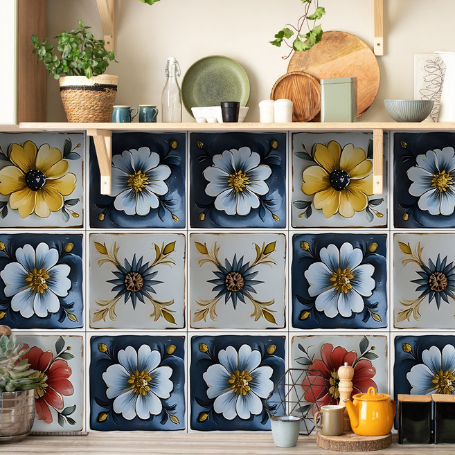 서앤유 유럽 엔티크 타일 스타일 스티커 12p, 타입5