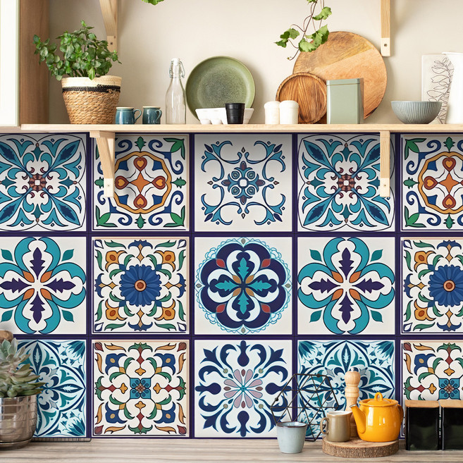 서앤유 유럽 엔티크 타일 스타일 스티커 12p, 타입4