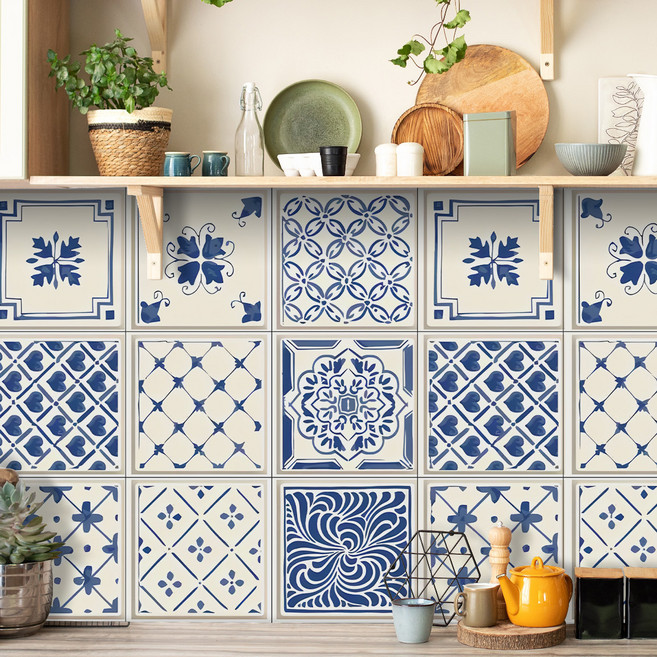 서앤유 유럽 엔티크 타일 스타일 스티커 12p, 타입7