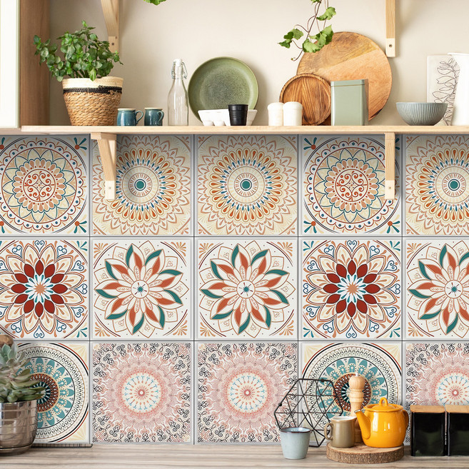 서앤유 유럽 엔티크 타일 스타일 스티커 12p, 타입6