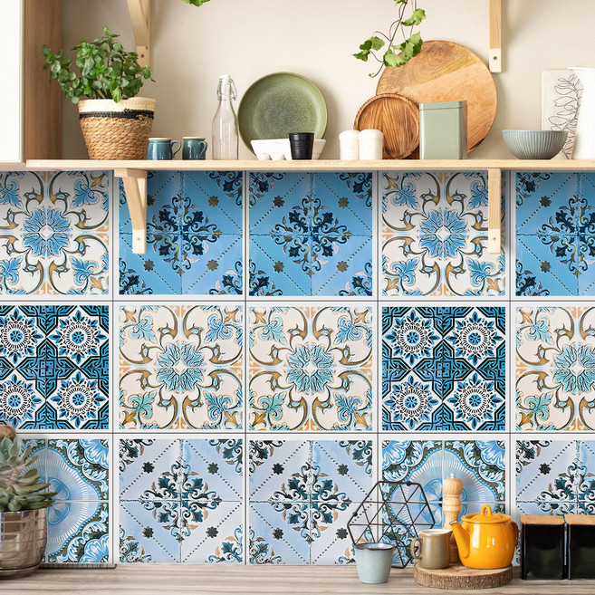 서앤유 유럽 엔티크 타일 스타일 스티커 12p, 타입16