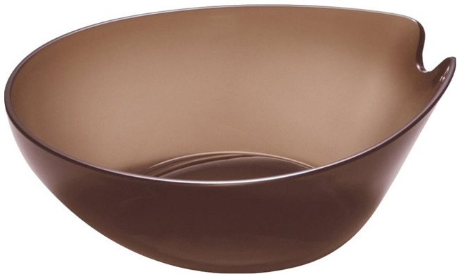 휴바스 일본 욕실 목욕 바가지, 1개, 클리어 브라운