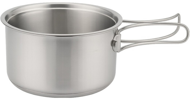 발룬피니 인덕션겸용 IH 스텐 코펠 편수냄비 중 2L, 실버, 1개, 17cm