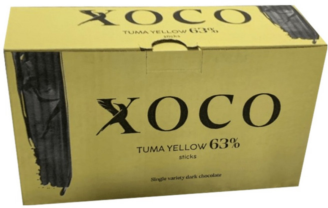 XOCO 투마 옐로우 63% 스틱 커버춰 초콜릿, 2.5kg, 1개