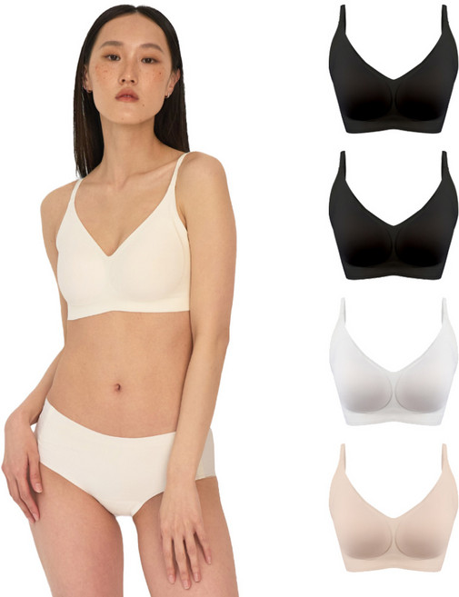24hrs. 美背款 無感失憶內衣 4件組