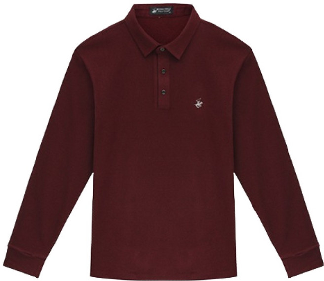 비버리힐스폴로클럽 남성용 실키촉감 폴로 기모 카라티