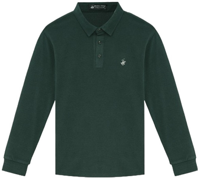 비버리힐스폴로클럽 남성용 실키촉감 폴로 기모 카라티