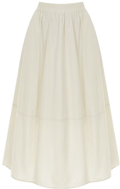 샐리 플레어 밴딩 롱스커트 I6A-CSK009