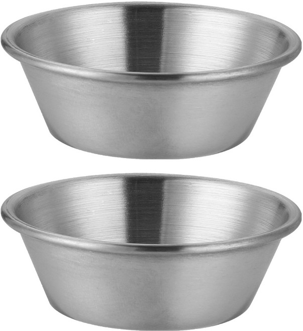 발룬피니 스텐 304 찬기 반찬 접시 6cm, 실버, 2개