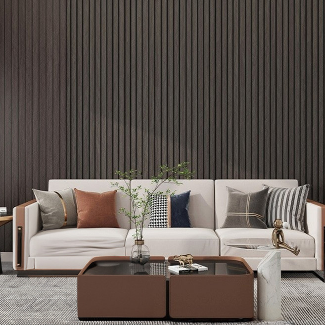 짱아하우스 나무무늬 3D 입체 벽 스티커 방수 인테리어 시트지 MVV604, 다크 그레이