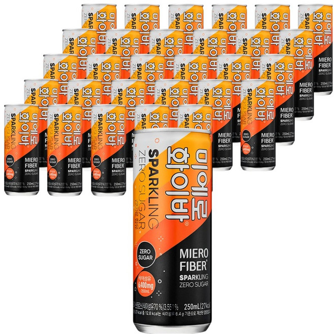 미에로화이바 스파클링제로슈가 캔, 250ml, 30개