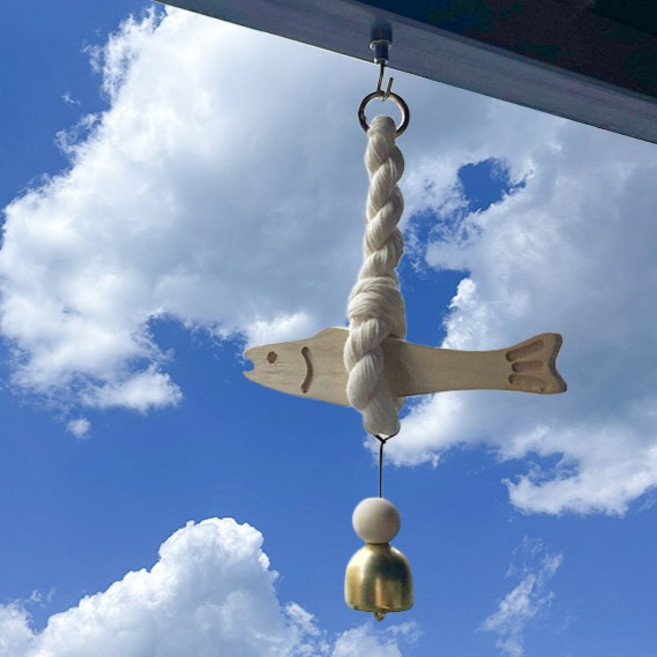 액막이 우드 명태 도어벨 + 자석고리 세