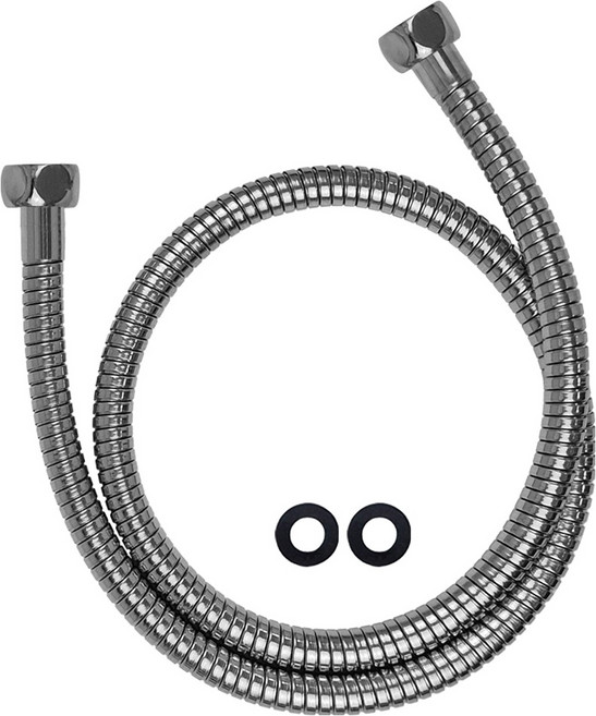 BK 해바라기 레인 샤워수전 연결호스, 실버, 1m