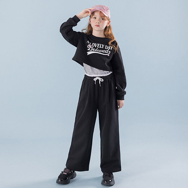 아이러브제이 아동용 빌럽드 와이드 상하의 세트