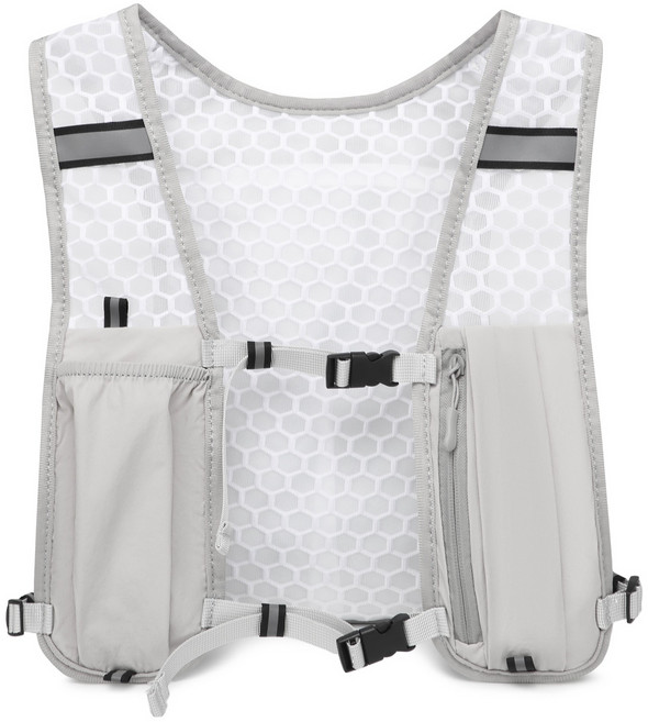 쉐리엘 스포츠 조끼형 가방 물통 수납 런닝, 회색, 1개