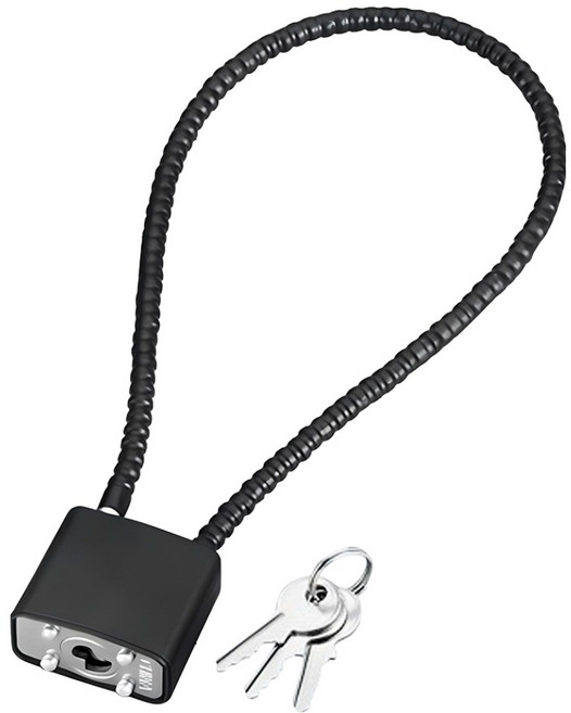 OON 고강도 도난방지 와이어 자물쇠, 1개