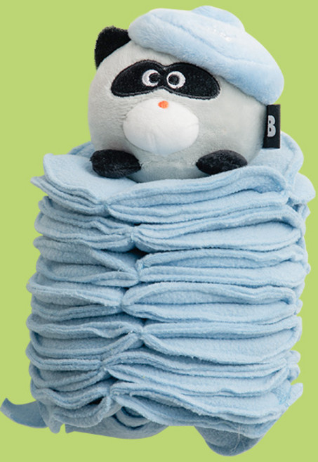 바잇미 강아지 포키포켓 노즈워크 장난감, 너구리, 1개