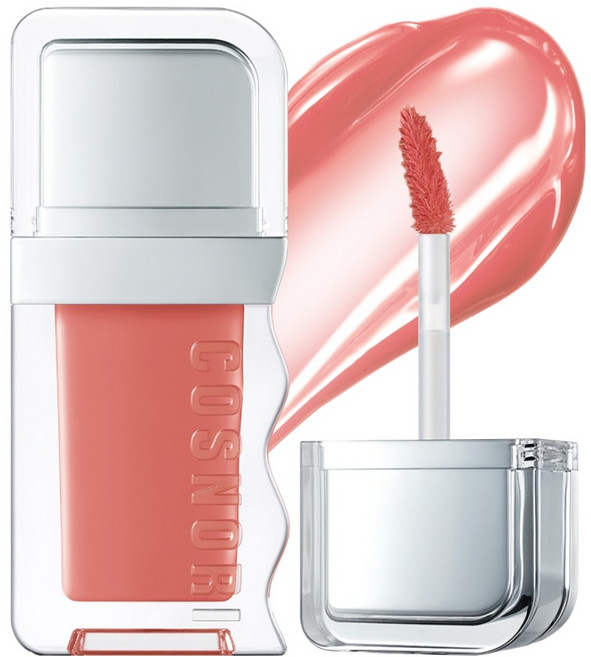 COSNORI 流動波浪唇釉, 3.7g, 18 柚子茶, 1個