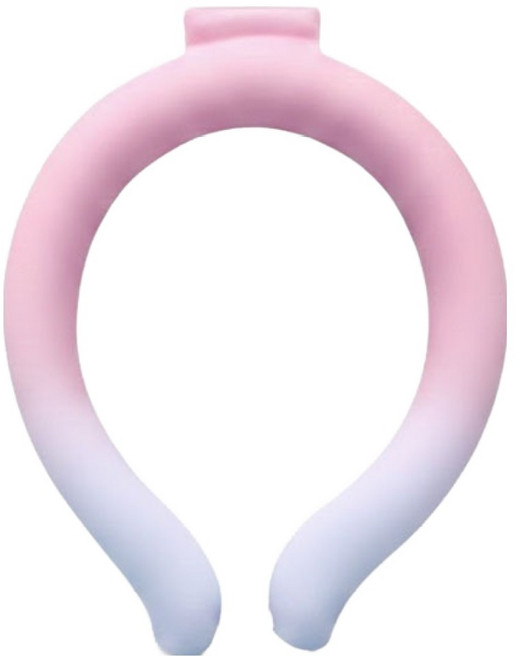 아리나라 투톤 컬러핏 28도 아이스 넥쿨링 밴드, 핑크 + 블루, 1개