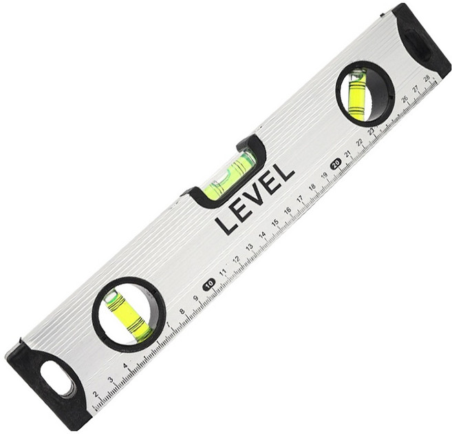 공구엔 자석 수평계 실버 300mm, 1개