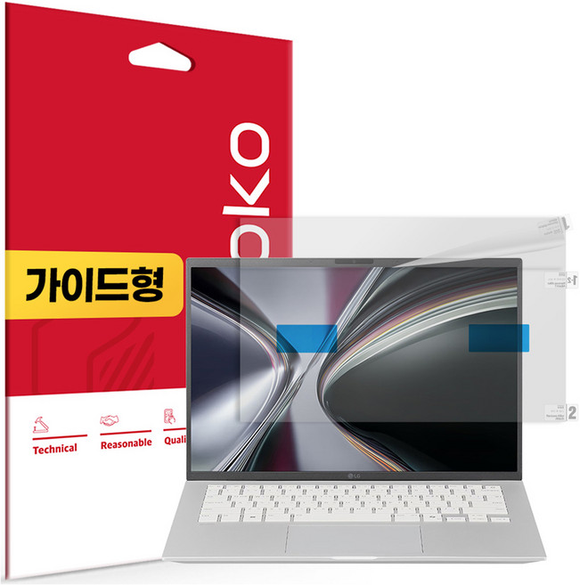 스코코 LG그램 AI 2026 14Z95U 14ZD95U 지문방지 저반사 액정보호필름 세트, 1세트