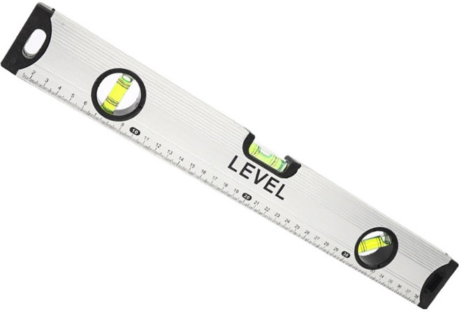 공구엔 자석 수평계 실버 400mm, 1개