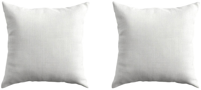 순잠 프리미엄 지퍼형 쿠션솜, 화이트, 2개