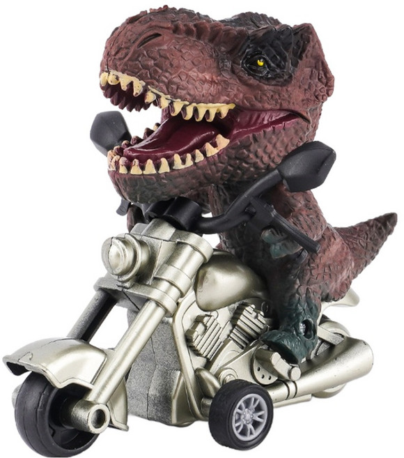 다다랜드 공룡 오토바이 장난감 다크 티라노사우르스 피규어, 1개