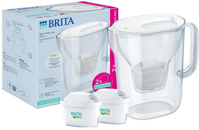브리타 정수기 화이트 고객직접설치 + 필터 2개, 스타일 에센셜 XL