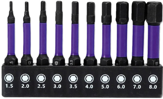 바벨롭 육각 렌치 자석 비트 10종 세트, 1세트