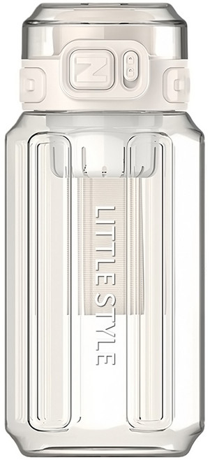 LITTLE STYLE Tritan大容量戶外運動水杯, 白色, 1個, 730ml