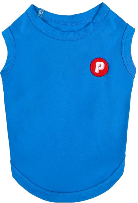 퍼피아 반려동물 에센셜 베이직 신축성 좋은 민소매 티셔츠 TR2301, 블루, 1개