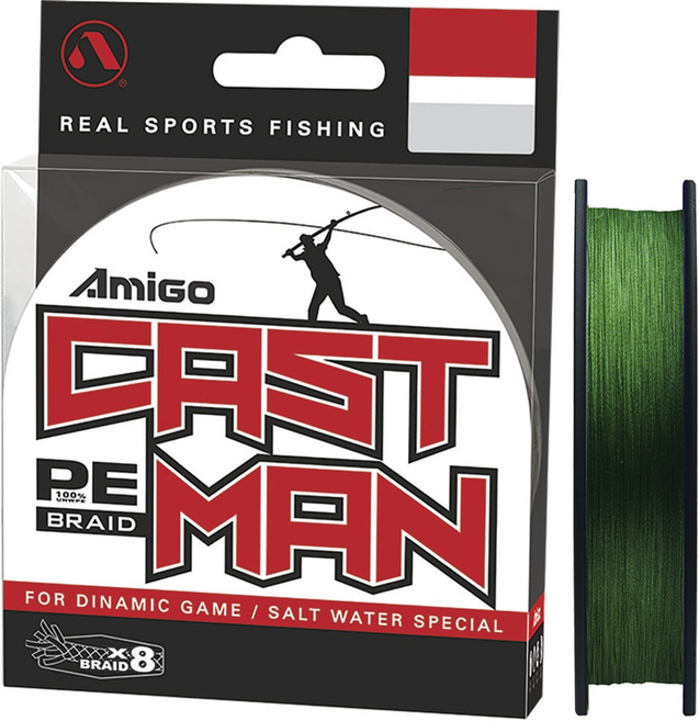 Amigo 캐스트맨 8합사 원투합사, 국방색, 1개