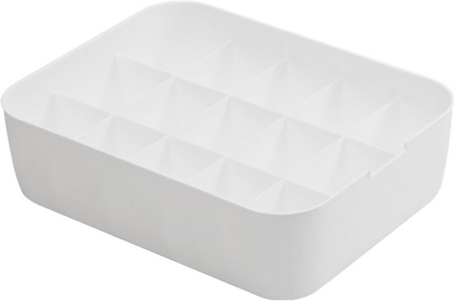 알럽홈 칸막이 속옷 양말 수납함 15칸 L261-0048, 화이트, 1개