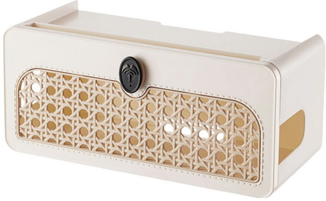 알럽홈 엔틱 디자인 멀티탭 정리 수납함 L261-0125, 화이트, 1개