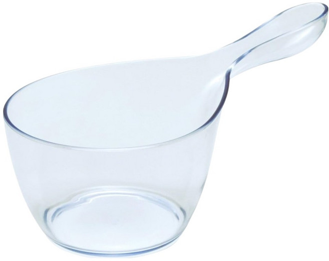 휴바스 투명 핸디볼 바가지, 1개, 클리어