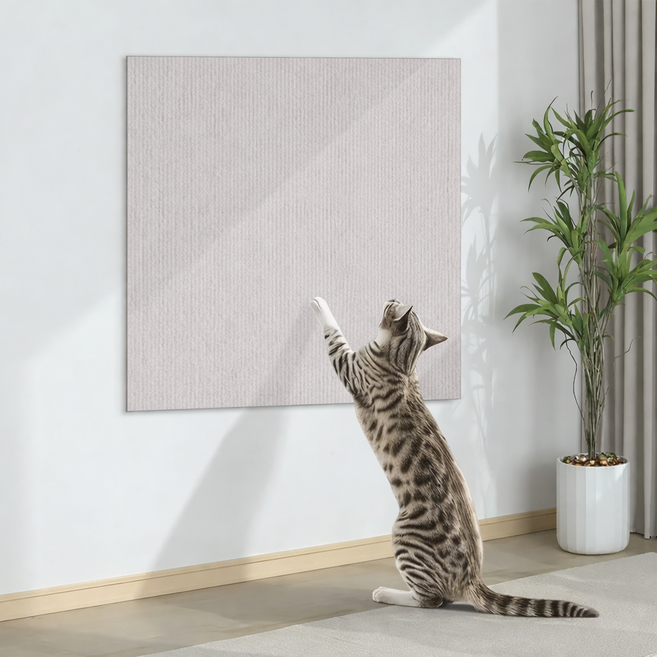 에드 고양이 가구 보호 스크래쳐 스티커, 오프화이트, 1개