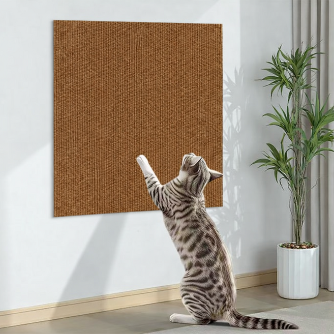 에드 고양이 가구 보호 스크래쳐 스티커, 브라운, 1개